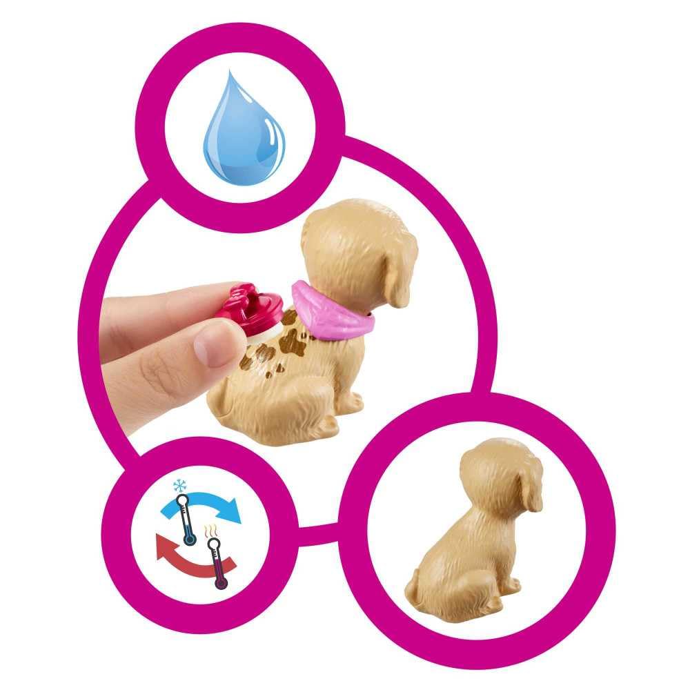 Barbie Doll & Playset, Pet Boutique with 4 Pets, Color-Change Grooming Feature & 20+ Themed Accessories