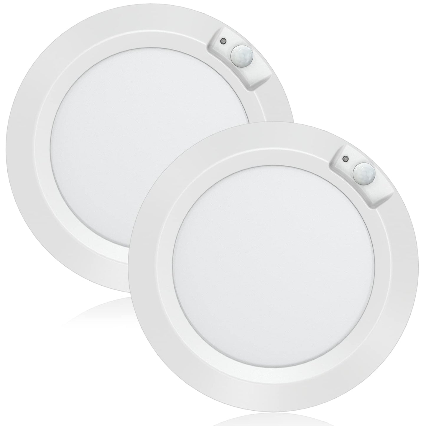 Awanber Motion Sensor Battery Powered Night Light, Closet Light with Motion Activated Wireless LED Lights Battery Operated for Pantry Shed Bathroom Attic Stair - 210LM 6000K Cool White (Pack of 2)