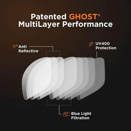 Horus X - Gaming Glasses | Blue Light Blocking Computer Screen Glasses | Anti Fatigue & Eyestrain for Men and Women | Clear