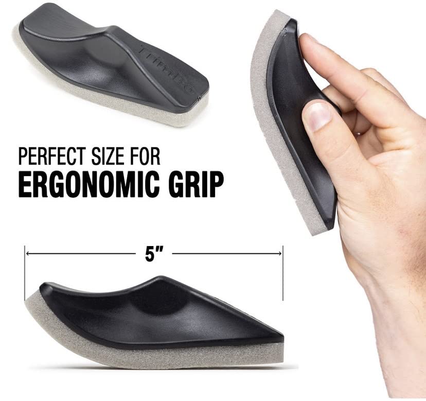 Beard Hair Catcher Sponge for Sink, Beard Bar for Cleaning Bathroom Sink, Egonomic Curved Beard Hair Remover, Clean Men's Hair Trimmings After Shave