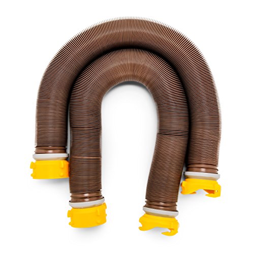 Camco 39667 Revolution 20' Sewer Hose Kit with Swivel Fittings and Wye Connector - Ready To Use Kit with Fittings, Hoses, and Storage Caps, Great For RVs with Separate Tank Valves