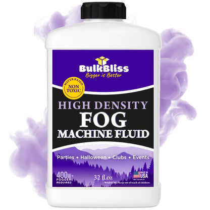 BulkBliss Fog Machine Fluid, Indoor Liquid Formula for Parties and Events, High Density Smoke, 32oz (Quart)