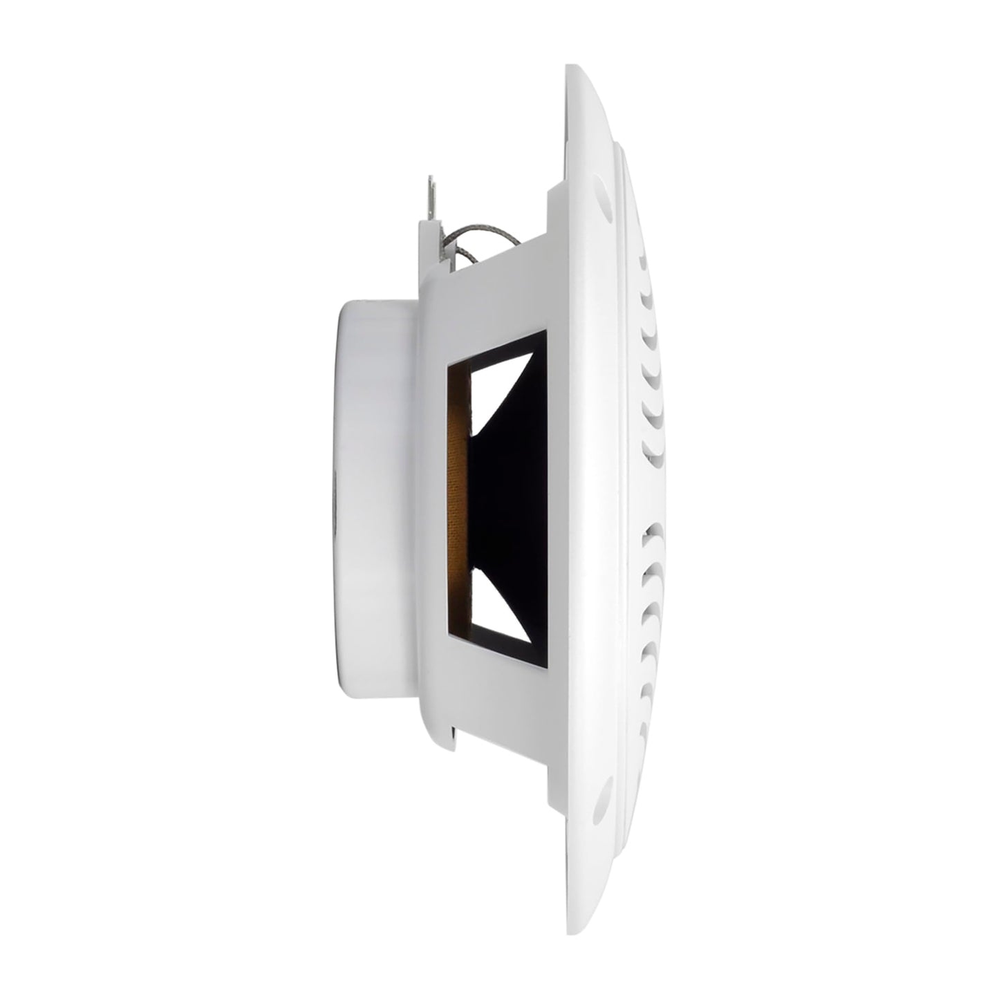 5-inch Water Resistant Outdoor Speakers, Dual Cone, 25W Peak Power, Marine and RV Compatible (White)