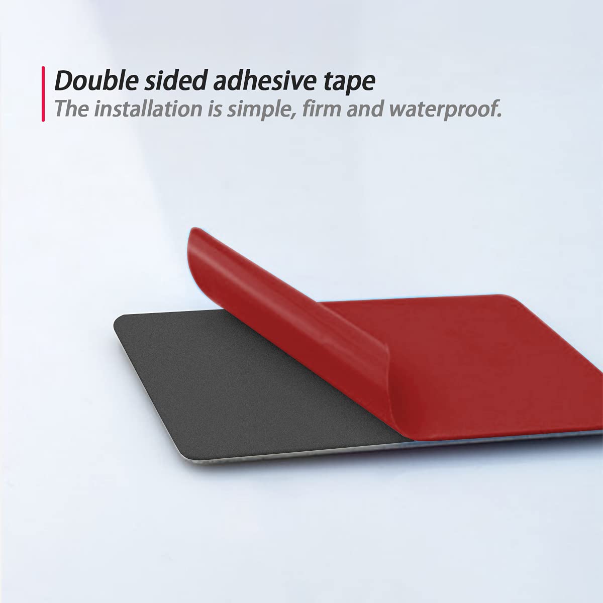 3D Aluminum Alloy American US Flag Decal, 2 PCS 3" X 2" Patriotic Stars Stripe USA Flag Car Stickers for Laptop/Car/Truck/Window/Bumper (Red2)