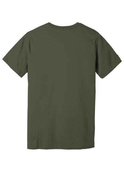Bella Canvas Unisex Jersey Short-Sleeve Crewneck T-Shirt, Large, Army