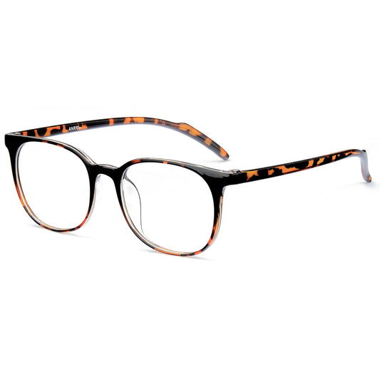 ANRRI Blue Light Blocking Glasses Anti Eye Strain Computer Glasses Filter UV400 Lightweight Frame Eyeglasses for Women Men