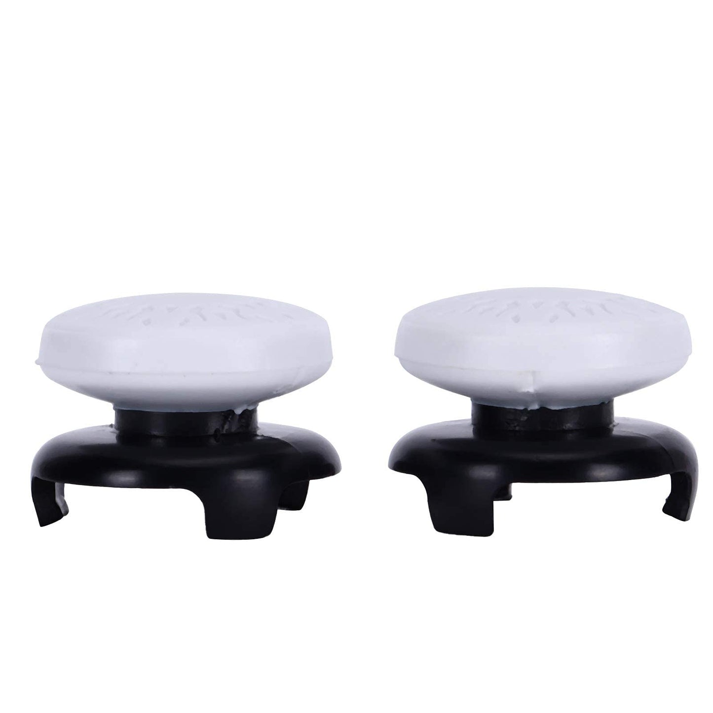 ASHATA 2Pcs Thumbstick Extender for PS5, 3D Texture Thumb Grip Stick Joystick Thumbstick for PS5 Controller (White)