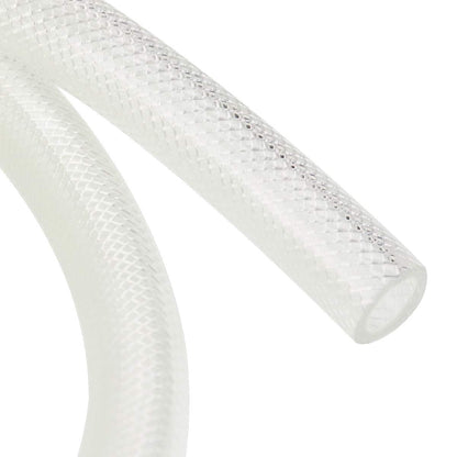 3/8" ID x 10 Ft High Pressure Braided Clear PVC Vinyl Tubing Flexible Vinyl Tube, Heavy Duty Reinforced Vinyl Hose Tubing, BPA Free and Non Toxic