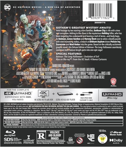 Batman: The Long Halloween Deluxe Edition (DCU) (4K Ultra HD) [4K UHD]