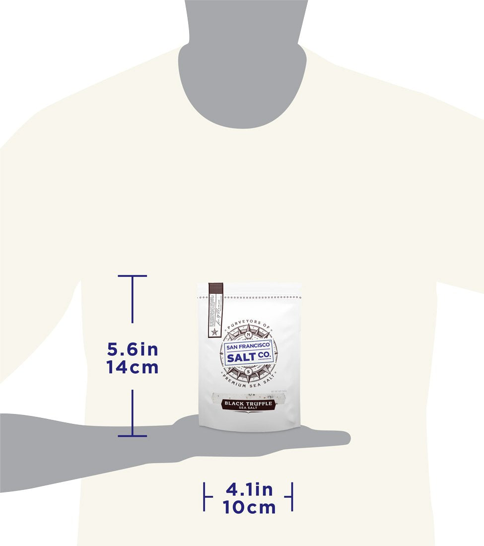 5 oz. Resealable Pouch - Authentic Italian Black Truffle Salt by San Francisco Salt Company
