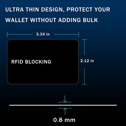 9toa RFID Blocking Card - 5 Pack, Contactless NFC Credit Card ID Protection Safe Bank Card Passport Entire Wallet Purse Shield Protector Blocker Guard (Pack of 5)