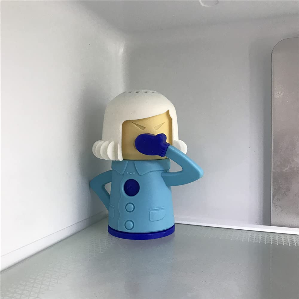 Aivwis Chilly Mama Fridge Deodoriser, Angry Mama Fridge Cleaner, Freezer Odor Freshener Remover, Add Baking Soda Reusable Cute Kitchen Gadgets