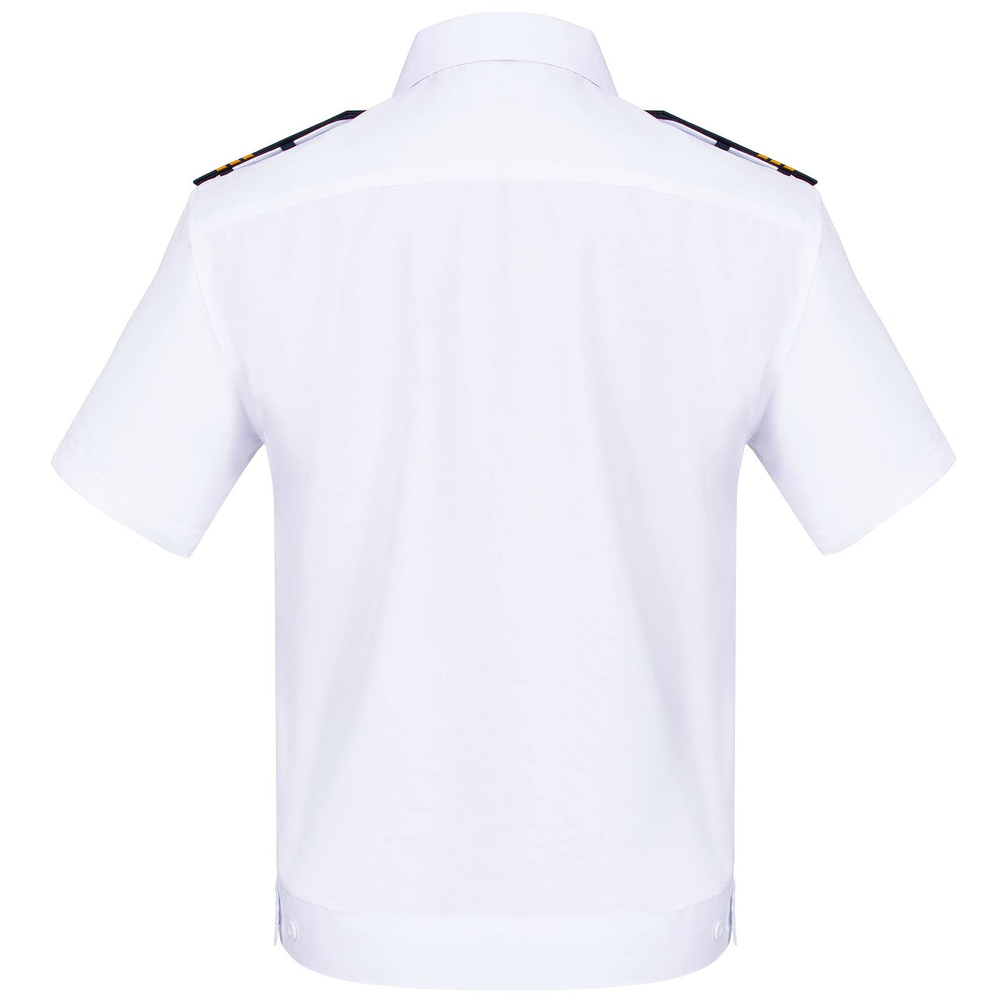 6PCS Men's Yacht Captain Sailor Costume Adult Shirt Hat Accessories Set Party Cosplay X-Small White
