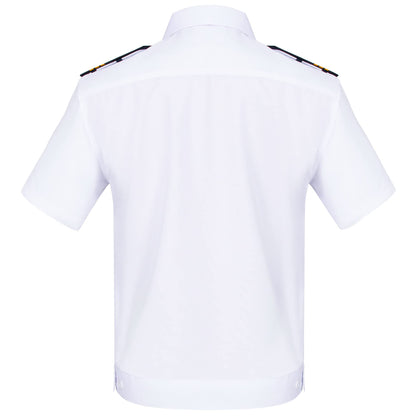 6PCS Men's Yacht Captain Sailor Costume Adult Shirt Hat Accessories Set Party Cosplay X-Small White