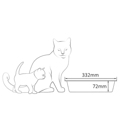 4BIG.Fun - First cat Litter Tray Tray - Perfect for Kittens, Cats, Babies, Boys, Cats, Toilet Tray with Cleaning Sieve - House Clean Even Without cat Litter - Available in Green or Grey