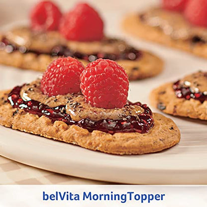 belVita Blueberry Breakfast Biscuits, Value Pack, School Snacks, 12 Packs (4 Biscuits Per Pack)