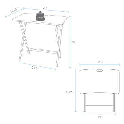 American Trails Arizona Folding Table with Solid American Hardwood - Walnut