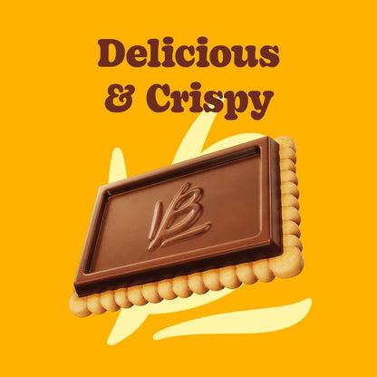 Bauducco Choco Biscuit Cookies, 25.3 oz (Pack of 40) - Crispy & Delicious Chocolate Cookies, Individually Wrapped for Snacks, Dessert & Lunch Boxes - 2 Cookies per Pack