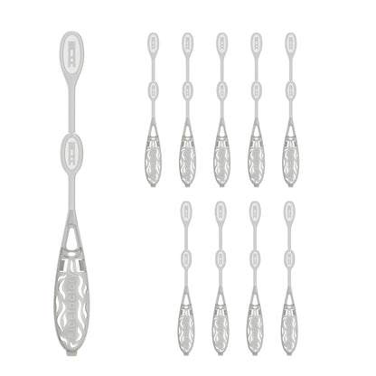 Icicle Cocktail Stirrer, Dry Ice Swizzle Sticks for Smokey Cocktails, Drinks, and Coffee, Glows In The Dark, (Use with Dry Ice), 10 Pack