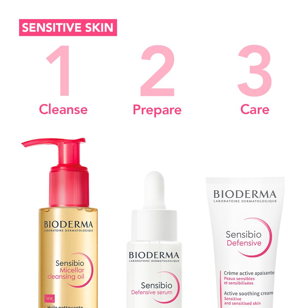 BIODERMA Sensibio Micellar Cleansing Oil - Nourishing Face Cleanser for Sensitive Skin, 150ml