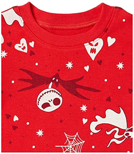 Amazon Essentials Disney | Marvel | Star Wars Boys' Snug-Fit Cotton Pajama Sleepwear Sets, Pack of 3, Nightmare Valentine - Kids, 12