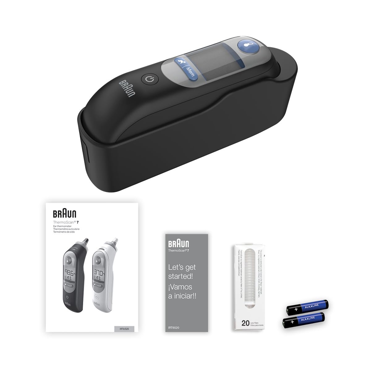 Braun ThermoScan 7 Digital Ear Thermometer, Age-Adjusted Fever Guidance, Baby and Infant Friendly, No. 1 Brand Recommended by Pediatricians, FSA and HSA Eligible