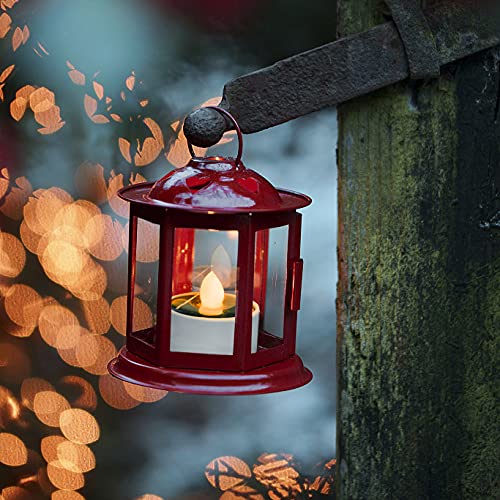 Homemory Solar Tea Lights Outdoor Waterproof, Dusk to Dawn Outdoor Lighting, Reusable LED Tea Light Candles for Lantern Garden Camping and Home Decor, Pack of 8, Warm White