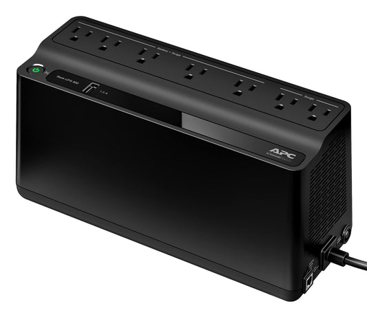 APC UPS Battery Backup and Surge Protector, 600VA/330 Watts Backup Battery Power Supply, BE600M1 Back-UPS with USB Charger Port