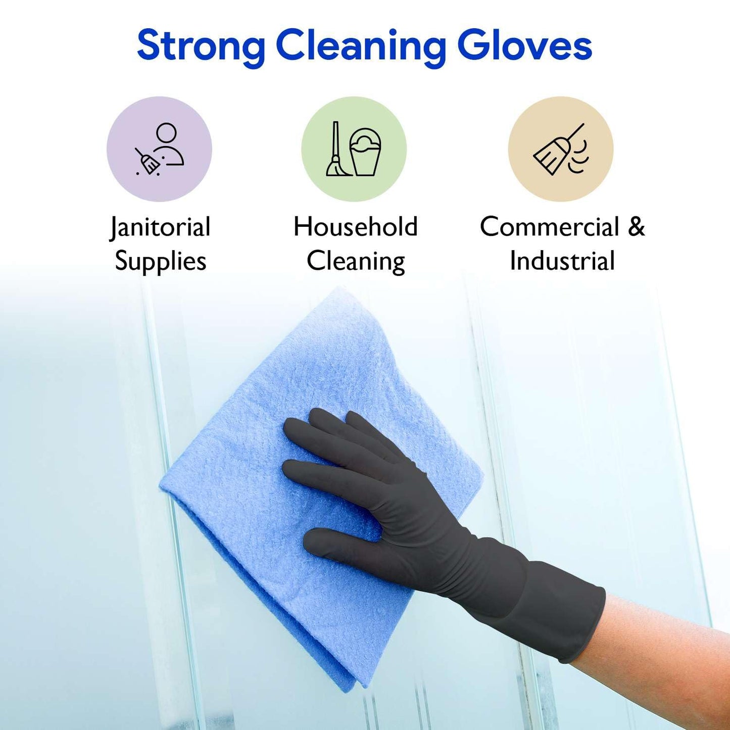 Black Nitrile Disposable Gloves Medium | 200-Pack | Latex-Free for Medical, Surgical, Cleaning, Food Prep, Cooking, Tattoo