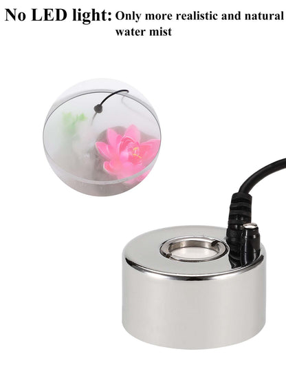 alizzy Ultrasonic Mist Maker, Indoor Fountain Water Feature Pond Portable Reptile Fogger Air humidifier, Halloween Cauldron Mini Fog Machine