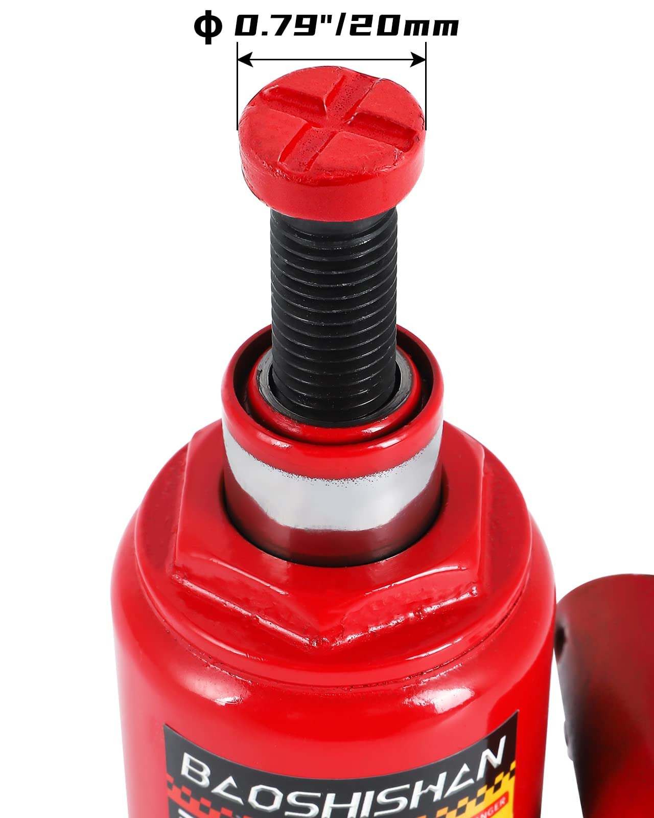 BAOSHISHAN 3 Ton Double Ram Bottle Jack 6-1/2" to 16-1/2" Lifting Range Portable Hydraulic Bottle Jack with Carrying Case