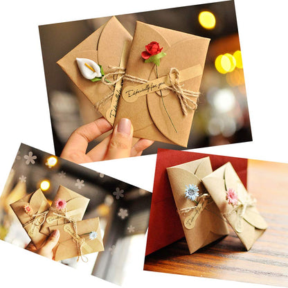 AECIH Flower Thank You Card 12 Pack All Occasion Greeting Card Handmade Invitation Card with Envelopes