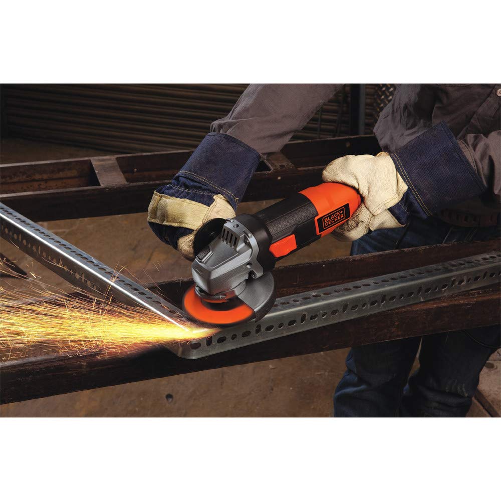 BLACK+DECKER Angle Grinder Tool, 4-1/2-Inch, 6.5-Amp (BDEG400)
