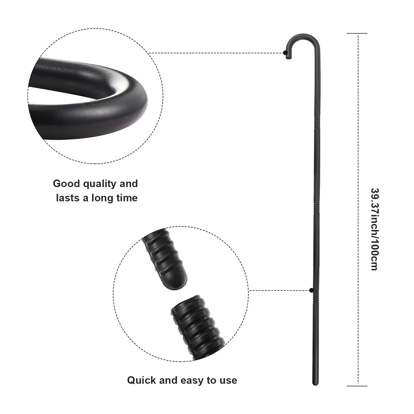 WILLBOND 8 Pcs Old Man Costume Old Man Wig Cane Glasses Faux Eyebrows Mustache Suspenders Bow Tie for Grandpa Halloween Cosplay(Dark Gray)