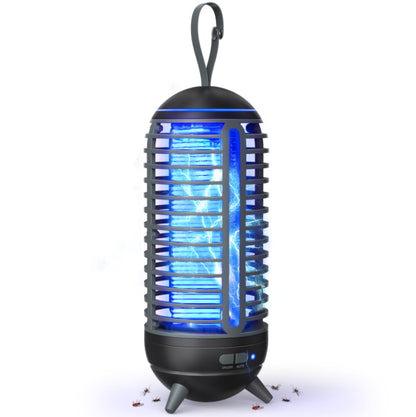 Bug Zapper Outdoor Rechargeable 2 in 1 Wireless Mosquito Killer Lamp 2500mAh Bug Zapper Electric Trap Ideal Fly Zapper Indoor for Patio, Home, Backyard, Yard, Garden, Campsite (Black) 1