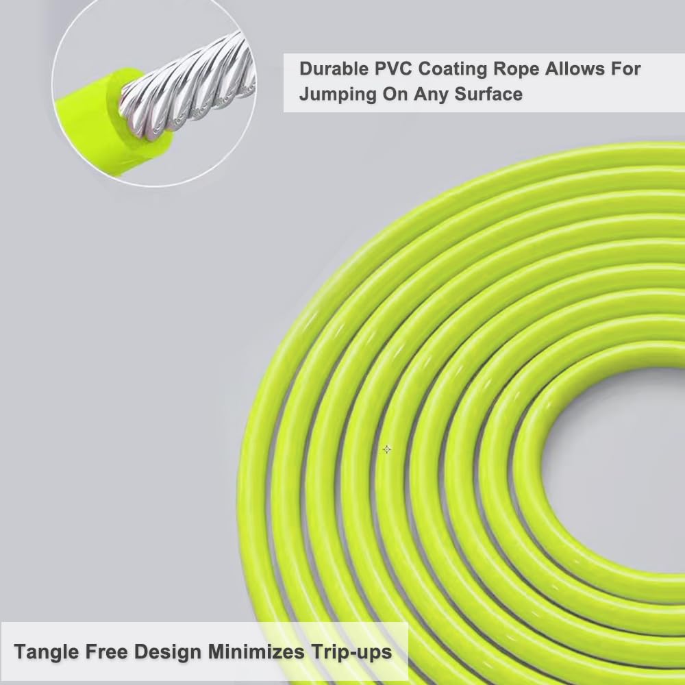 Hererope 1/4LB Weighted Jump Rope For Men Women Fitness - L Size