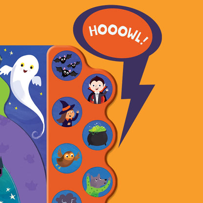 Hoot Howl Halloween 10-Button Sound Book for Little Trick-Or-Treaters (Interactive Children's Sound Book with 10 Spooky Sounds)