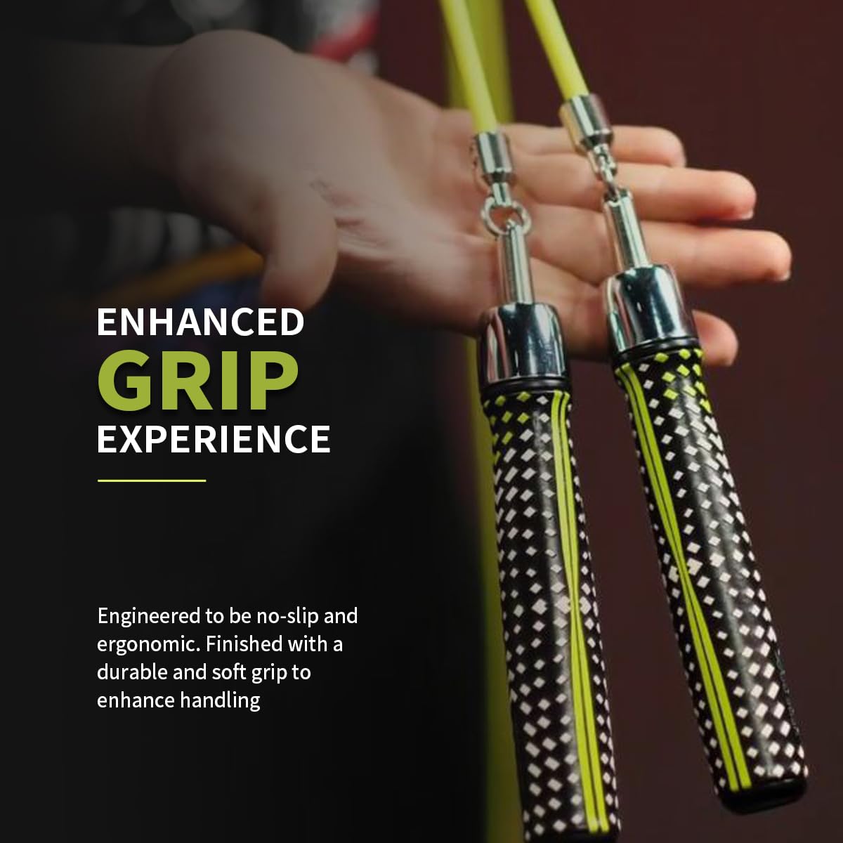 Hererope 1/4LB Weighted Jump Rope For Men Women Fitness - L Size