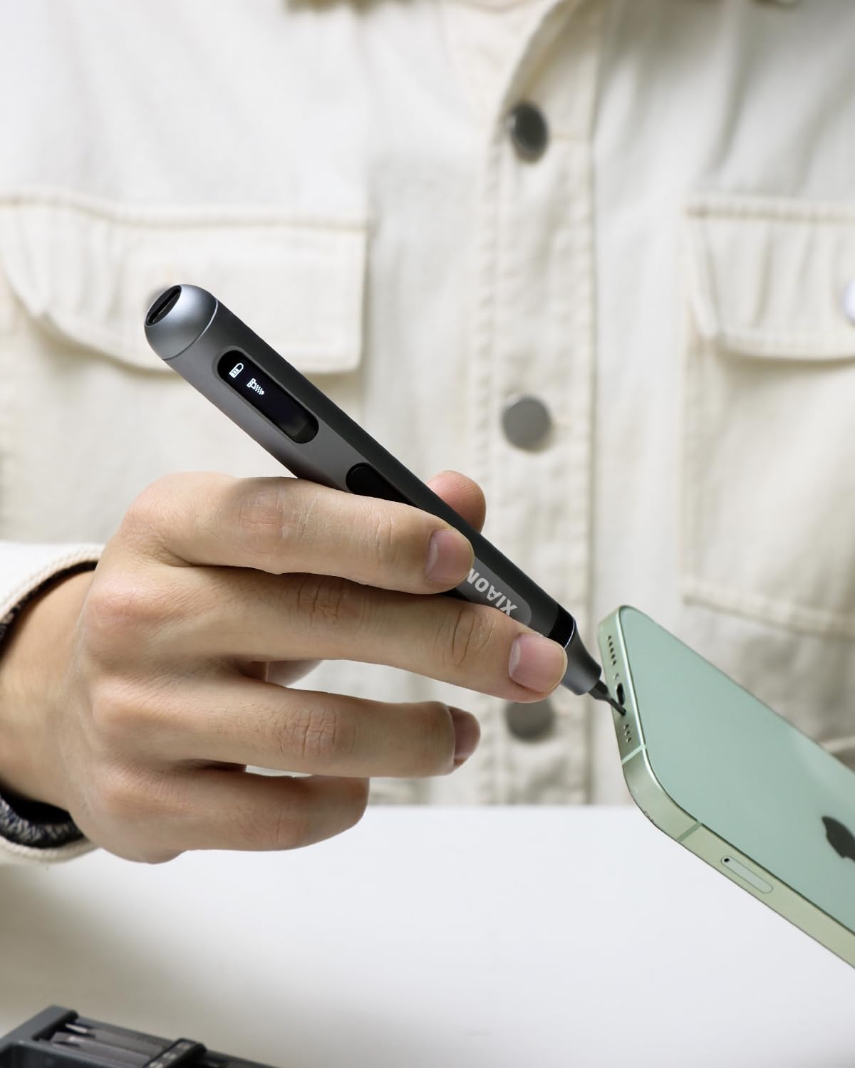 52 in 1 Electric Screwdriver Set,XIAONIAN 3.7V Mini Precision Screwdriver Set with 48 S2 Magnetic Bits,USB-C Charging Cable,LED Light,Small Repair Tool Kit for Phone,Watch,Eyeglasses,PC,Camera,Laptop