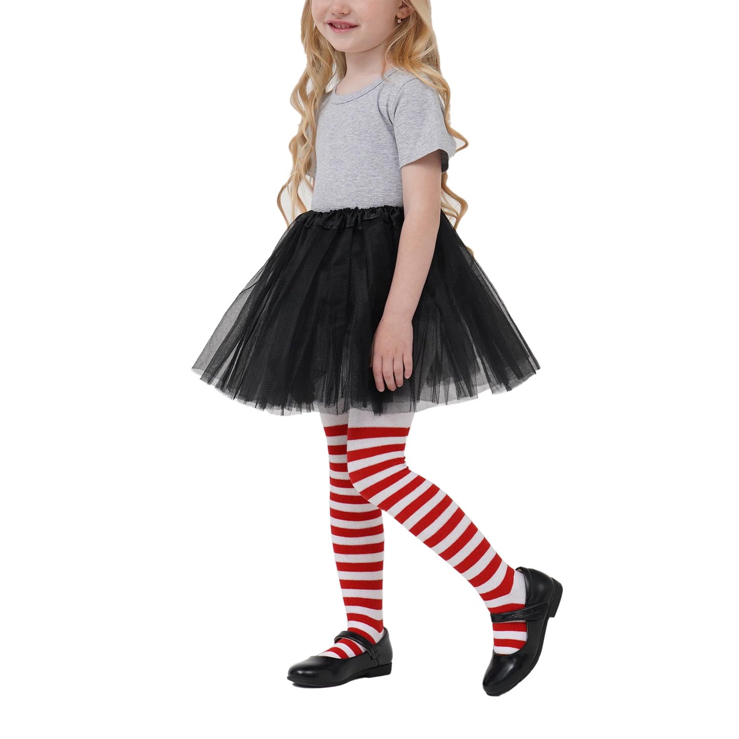 American Trends Baby Stripes Tights Seamless Toddler Tights Soft Infant Leggings Newborn Winter Socks for Grils Red-white Stripes 0-6 Months