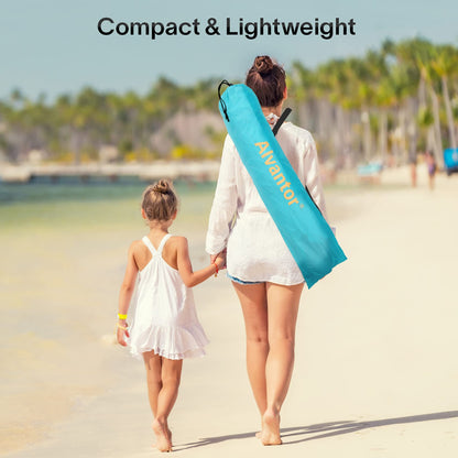 Alvantor Beach Tent Coolhut Plus Beach Umbrella Sun Shelter Cabana Automatic Pop Up UPF 50 Sun Shade Portable Camping Hiking Canopy Easy Set Up Light Weight Windproof Stable 2-3 Person