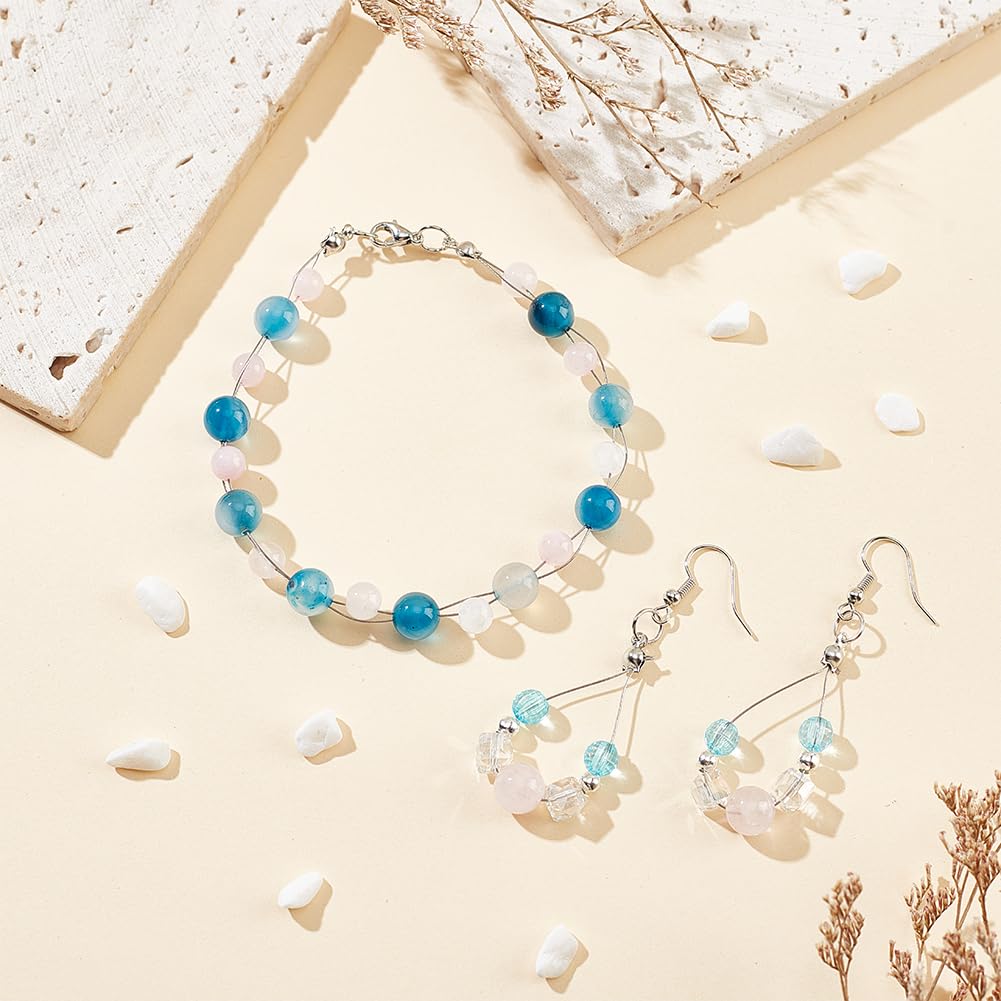 BENECREAT 240-Feet 0.015inch (0.38mm) 7-Strand Bead String Wire Nylon Coated Stainless Steel Wire for Necklace Bracelet Beading Craft Work