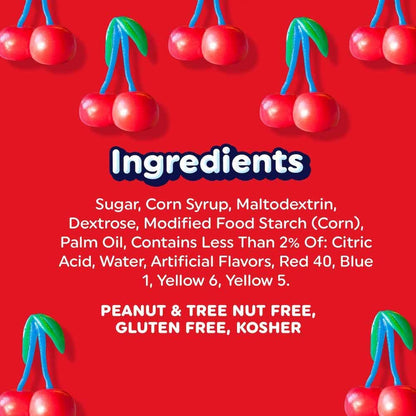 Airheads Halloween Trick or Treat Candy Full Size Bars, Cherry Flavor, Individually Wrapped Bulk Candy for Adults & Kids, Taffy, Non-Melting, Party (Pack of 36 Bars)