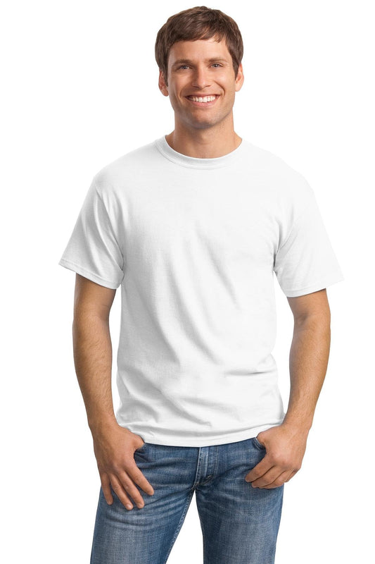 Hanes Ultimate Men's 5-Pack Tagless ComfortSoft Crewneck T-Shirt, White, Small
