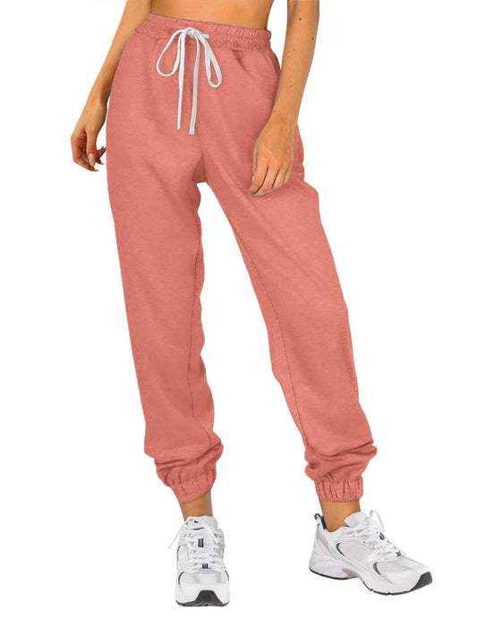 ATHMILE Halloween Baggy Sweatpants for Women with Pockets-Lounge Womens Pajams Pants-Womens Running Joggers Fall Clothes Outfits 2025 Orange Pink
