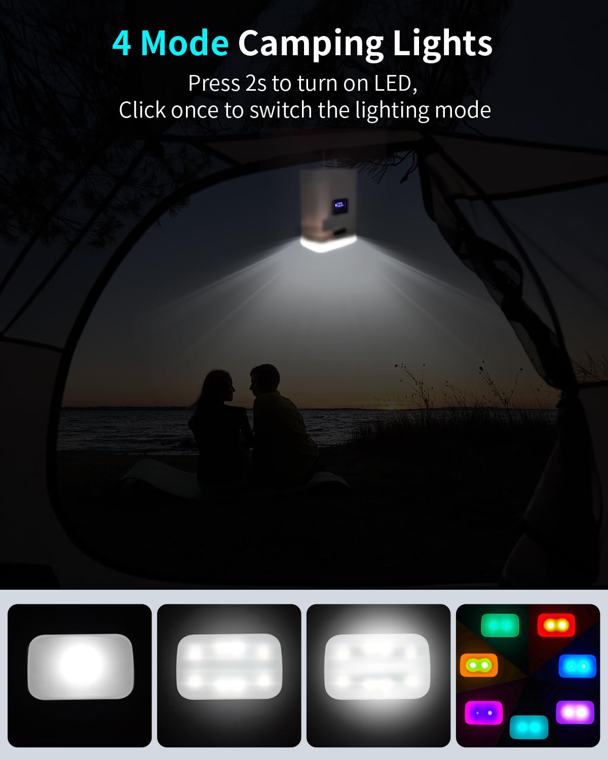 Air Pump for Inflatables Mini Air Mattress Pump Portable Electric Air Pump for Pool Floats,Swimming Rings, Sleeping Pads, Vacuum Storage Bags 5X with 5000mAh Battery & Light, USB Rechargeable