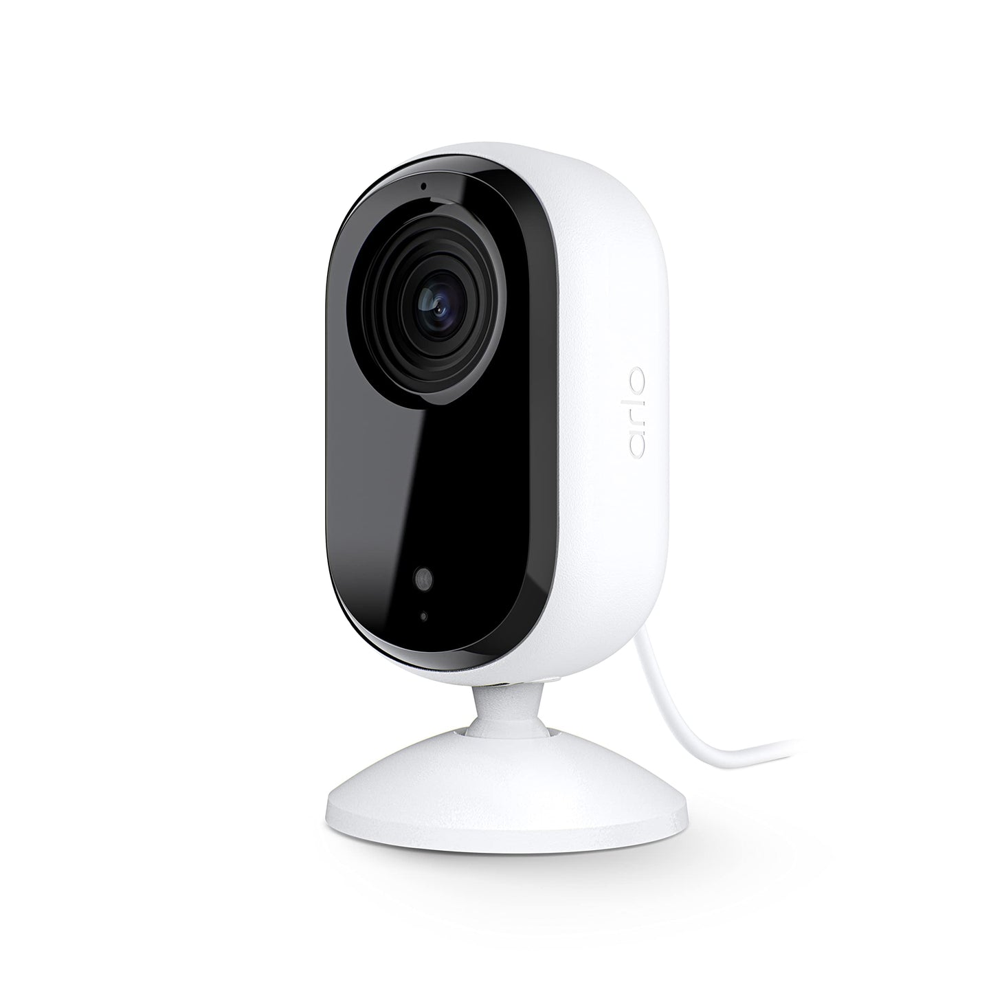 Arlo Essential Security Camera 2K | Indoor Only| 2nd Gen | Baby Monitor & Pet Camera | Wired Automated Privacy Shield, 2-Way Audio, Night Vision, Live Stream, Motion Alerts & Notifications White,1 Cam