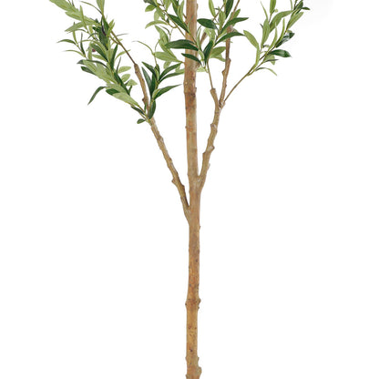 Bellacat Faux Olive Tree 7ft，Olive Trees Artificial Indoor with Natural Wood Trunk and Realistic Leaves and Fruits. 7 Feet(84in) Fake Olive Tree for Home House Office Décor.