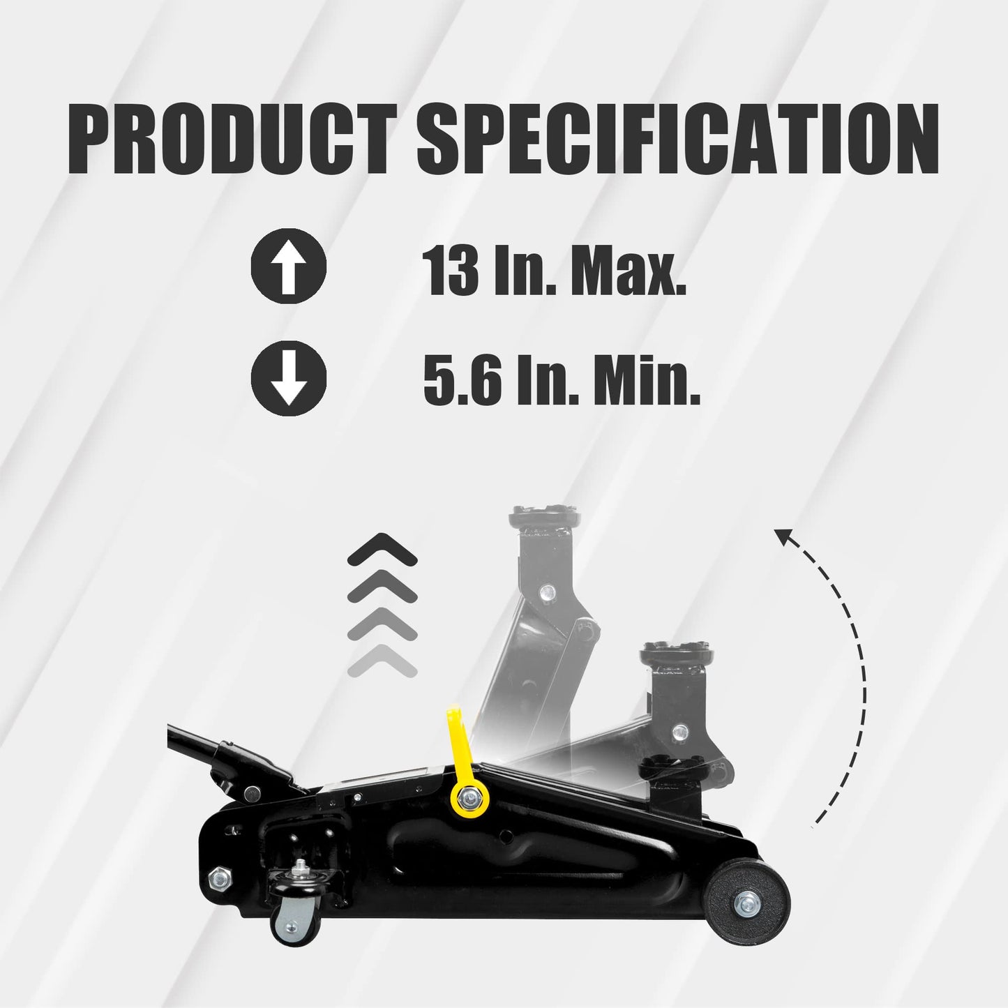 BIG RED AT820014SB Torin Hydraulic Trolly Service/Floor Jack with Blow Mold Carrying Storage Case, 1.5 Ton (3,000 lb) Capacity, Black
