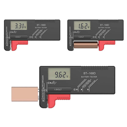 Battery Organizer Storage case with tester can hold 110 battery Various Sizes for AAA, AA, 9V, C and D size and Digital Battery Tester
